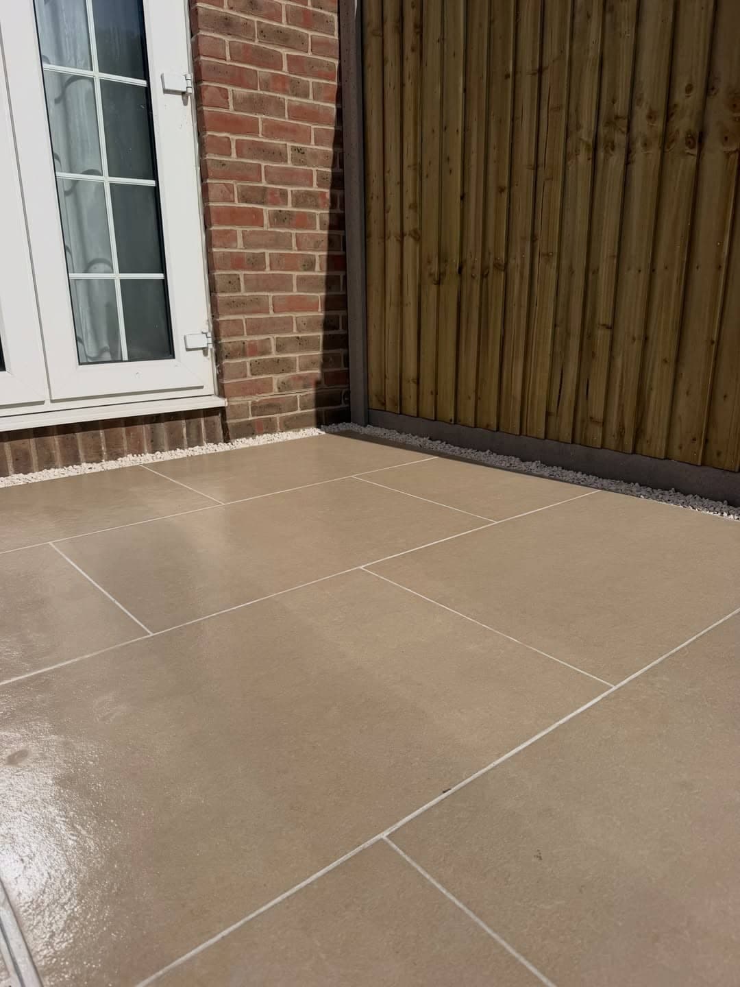Urban Beige Porcelain Patio & Fencing after photo 4