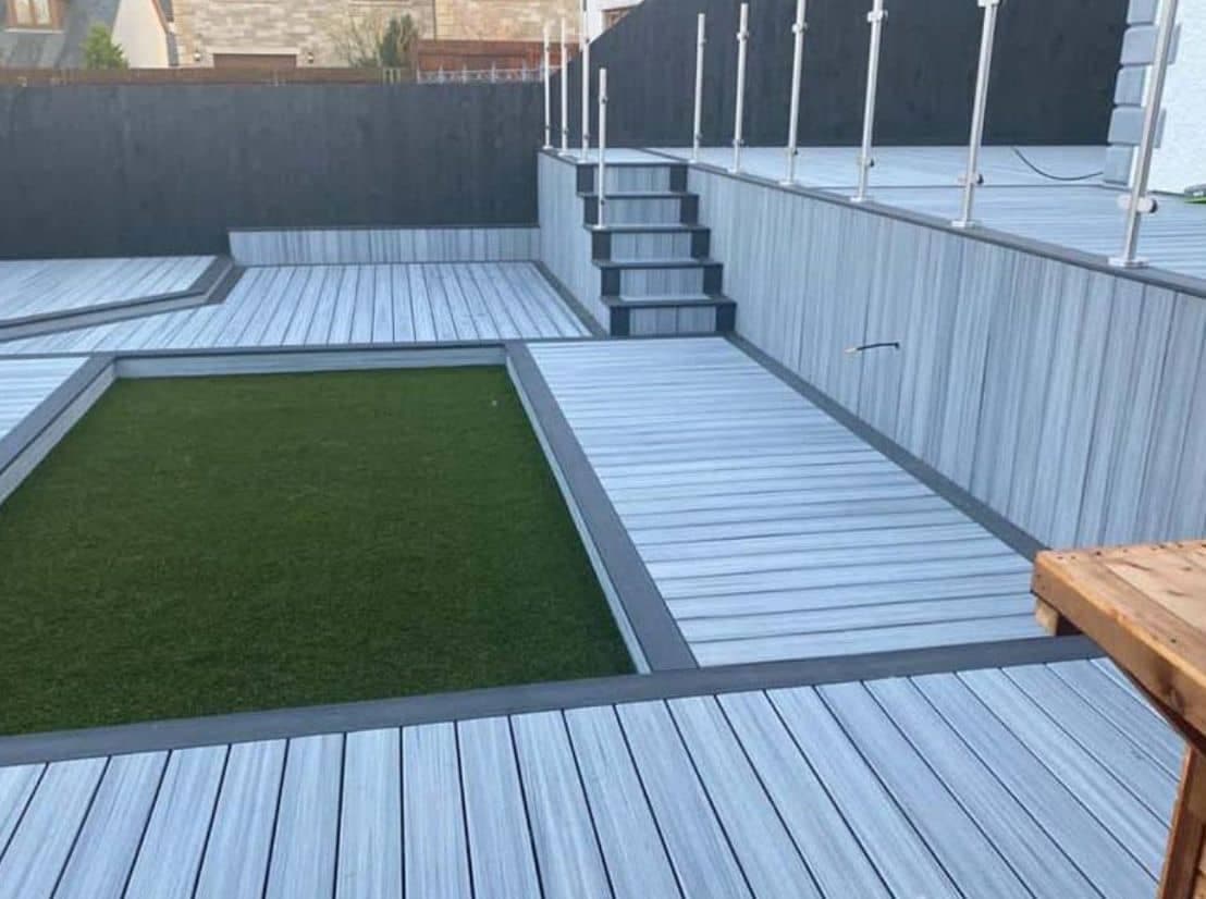 Garden decking installation by Green Landscapes and Construction