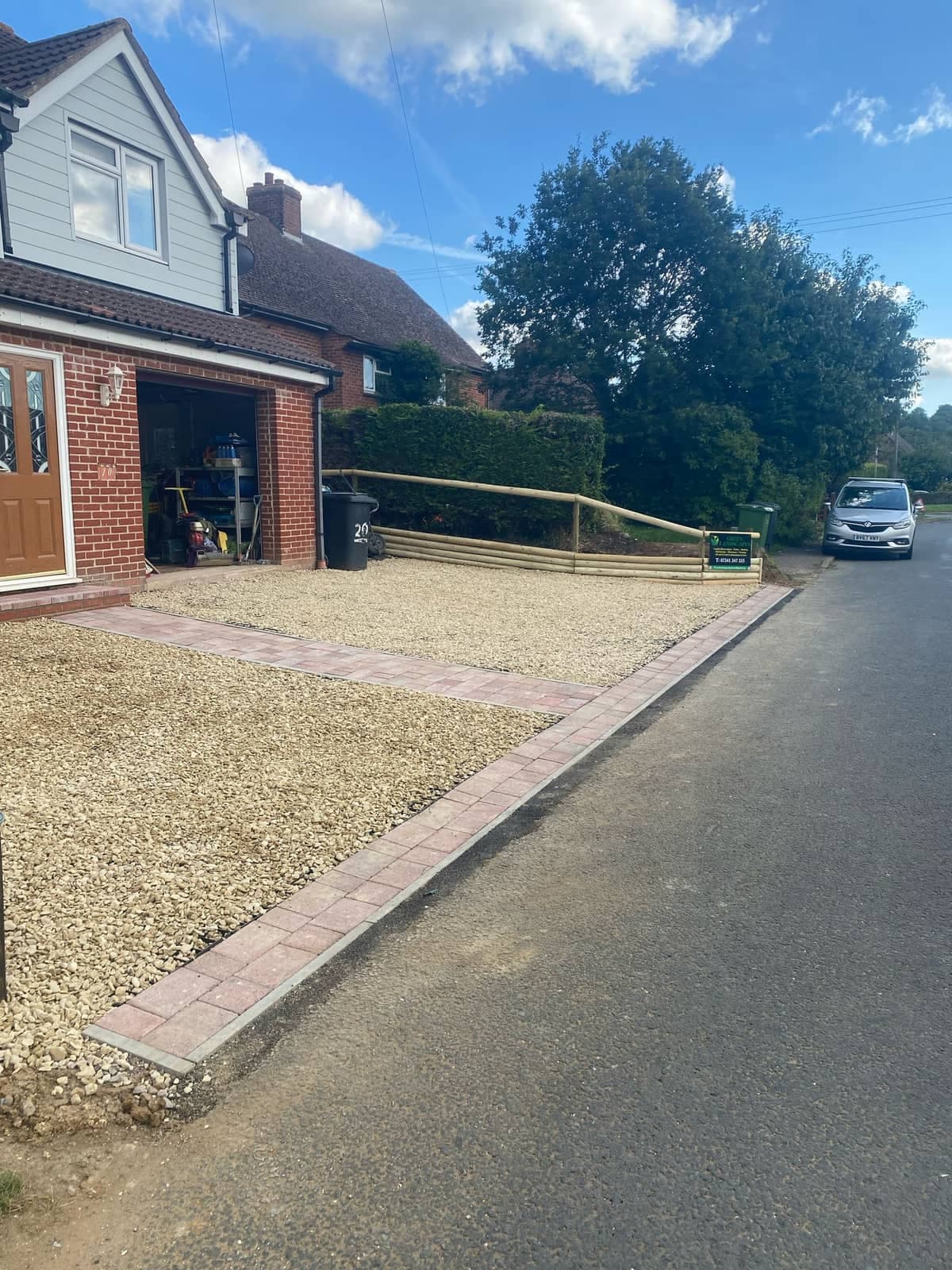 Landscaping and construction project detail
